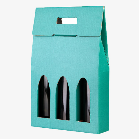 Boîte de transport de vin en carton