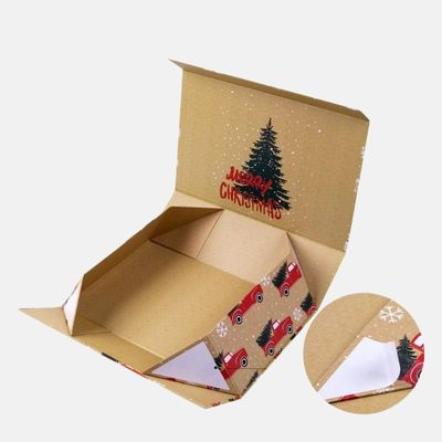 Boîte-cadeau de Noël magnétique pliable