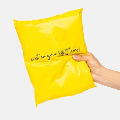 Vente en gros de sacs jaunes en poly