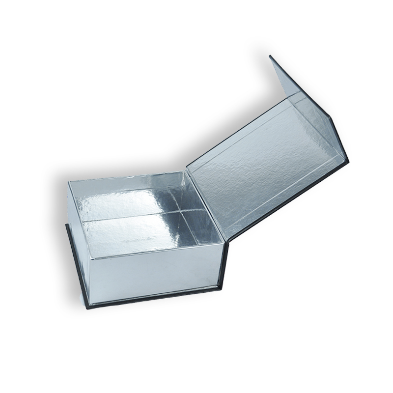 Boîte rigide à rabat magnétique brillant en gros