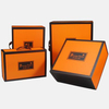 Fournisseur de boîtes-cadeaux pliantes portables orange