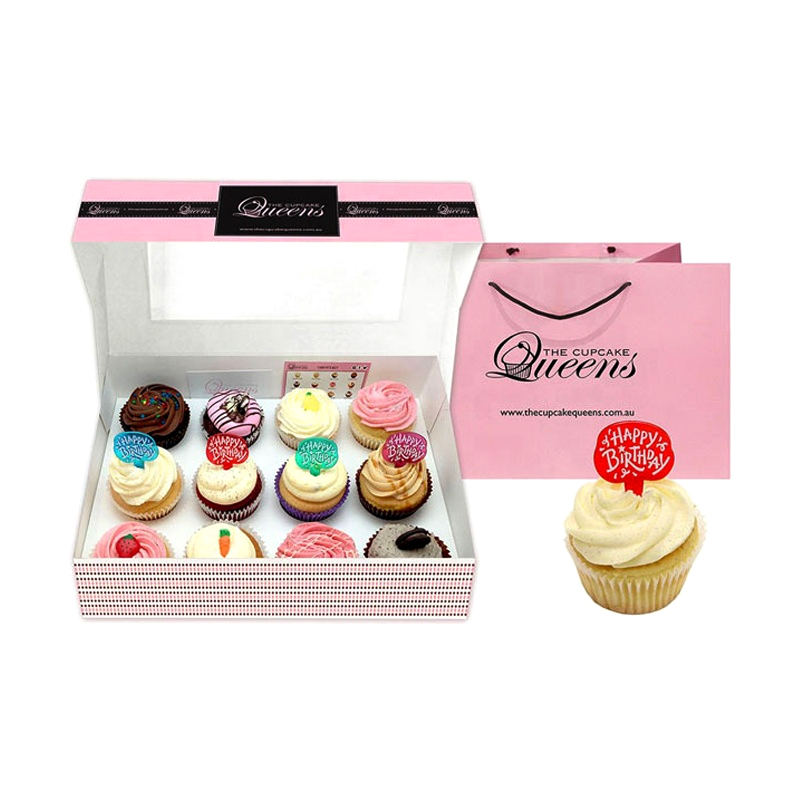 Boîtes à cupcakes individuelles personnalisées