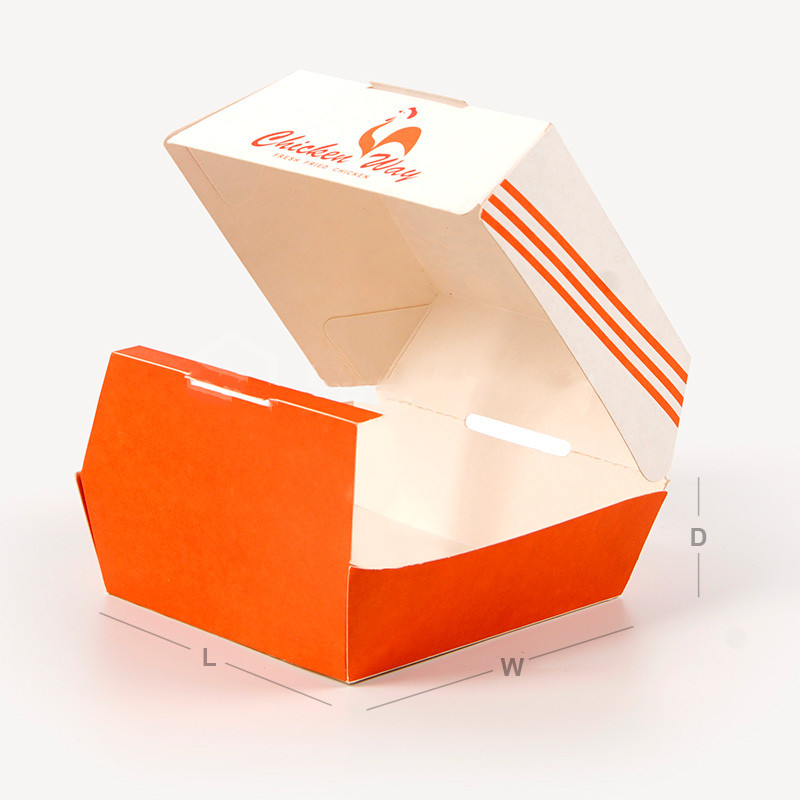 Boîtes à hamburger imprimées sur mesure
