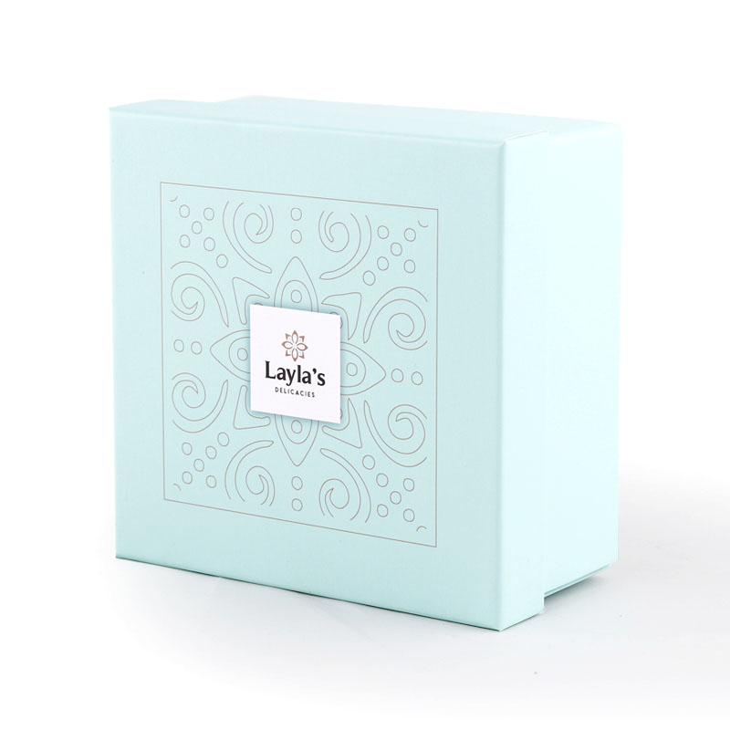 Coffret cadeau carré de luxe personnalisé