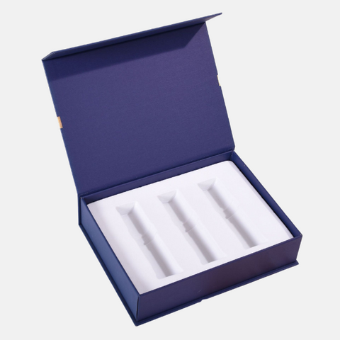 Boîte d'emballage en forme de livre magnétique personnalisée avec insert