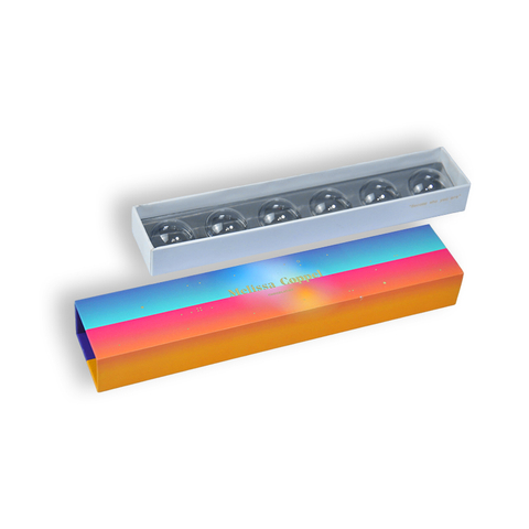 Boîte rigide à tiroir imprimée sur mesure avec emballage d'insertion personnalisé