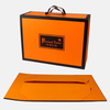 Fournisseur de boîtes-cadeaux pliantes portables orange