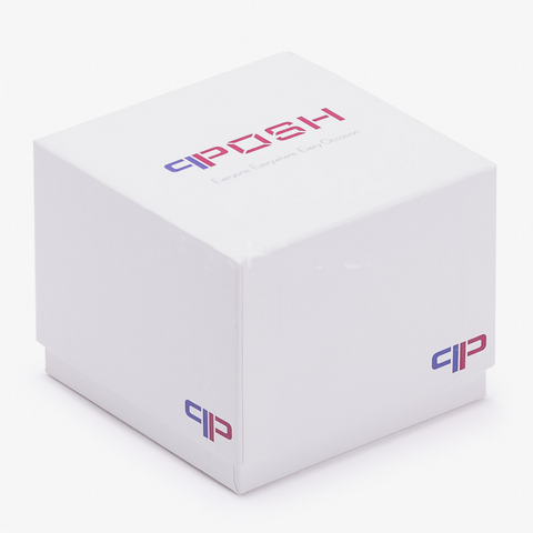 Boîte carrée du bracelet avec logo