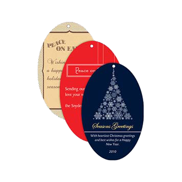 Étiquettes volantes circulaires personnalisées