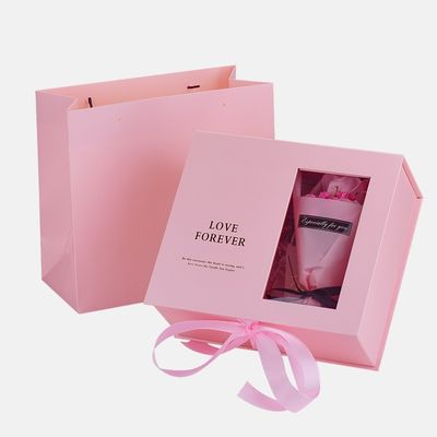 Coffret cadeau flip-top personnalisé avec fournisseur de fenêtre