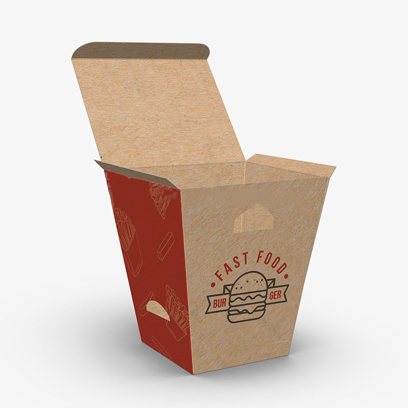 Boîtes à frites en papier personnalisées