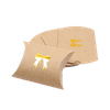 Boîtes à oreillers cadeaux en papier kraft personnalisées