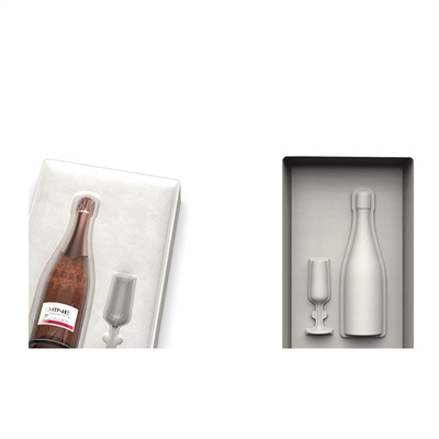 Emballage doublé de champagne personnalisé