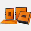 Fournisseur de boîtes-cadeaux pliantes portables orange