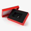 Boîte deux pièces rouge avec insert