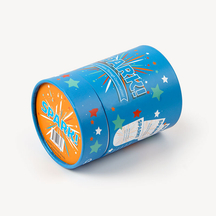 Boîte en papier de cylindre bleu personnalisé en gros