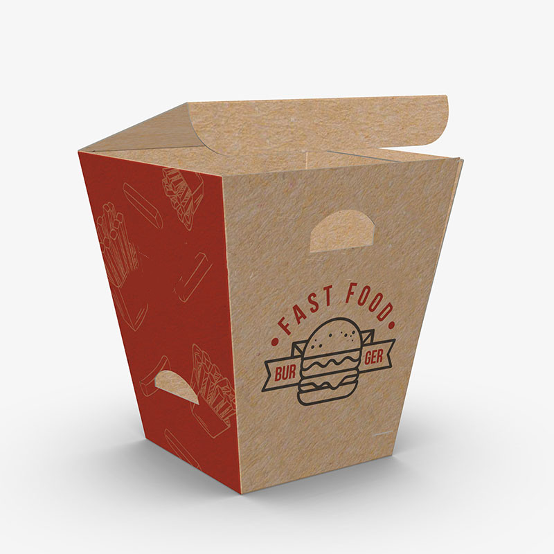 Boîtes à frites en papier personnalisées