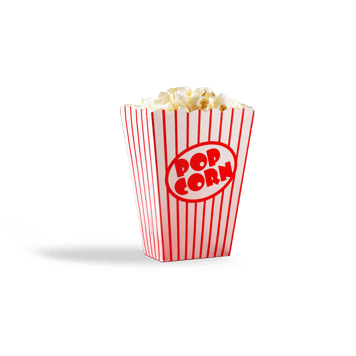 Boîtes d'emballage de pop-corn imprimées sur mesure
