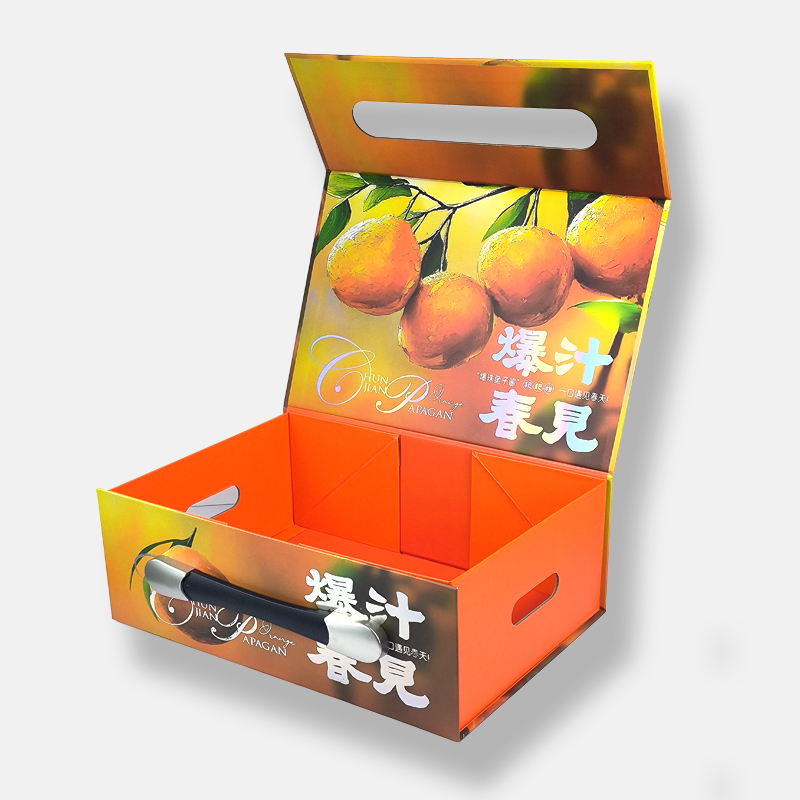 Nouveau processus Boîte à cadeaux de fruits ondulé personnalisé fabricant de boîtes rigides