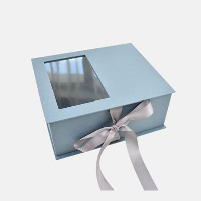 Boîte-cadeau pliante personnalisée avec fenêtre