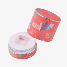 Boîte à parfum de forme ronde avec insert