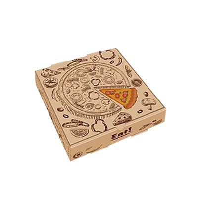 Boîtes à pizza kraft personnalisées