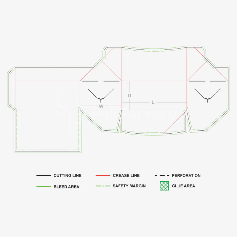 Boîtes à emporter personnalisées à verrouillage pliable