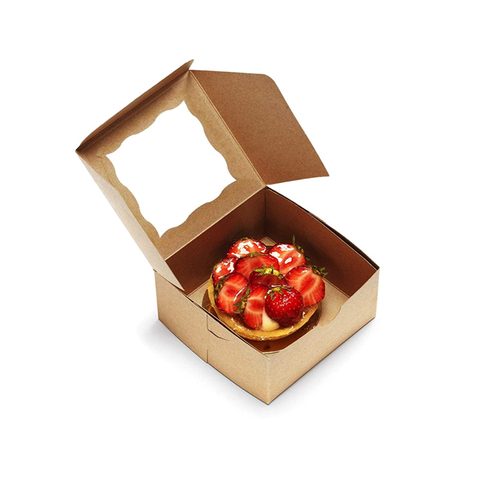 Boîte-cadeau personnalisée pour boîte à gâteaux en papier kraft