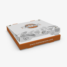 Boîtes à pizza blanches personnalisées