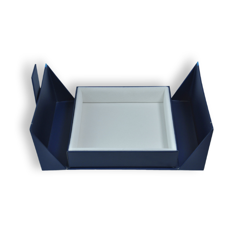 Boîte rigide à double porte personnalisée en gros avec doublure 