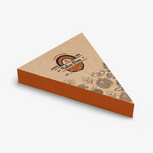 Boîtes de tranches de pizza triangulaires personnalisées