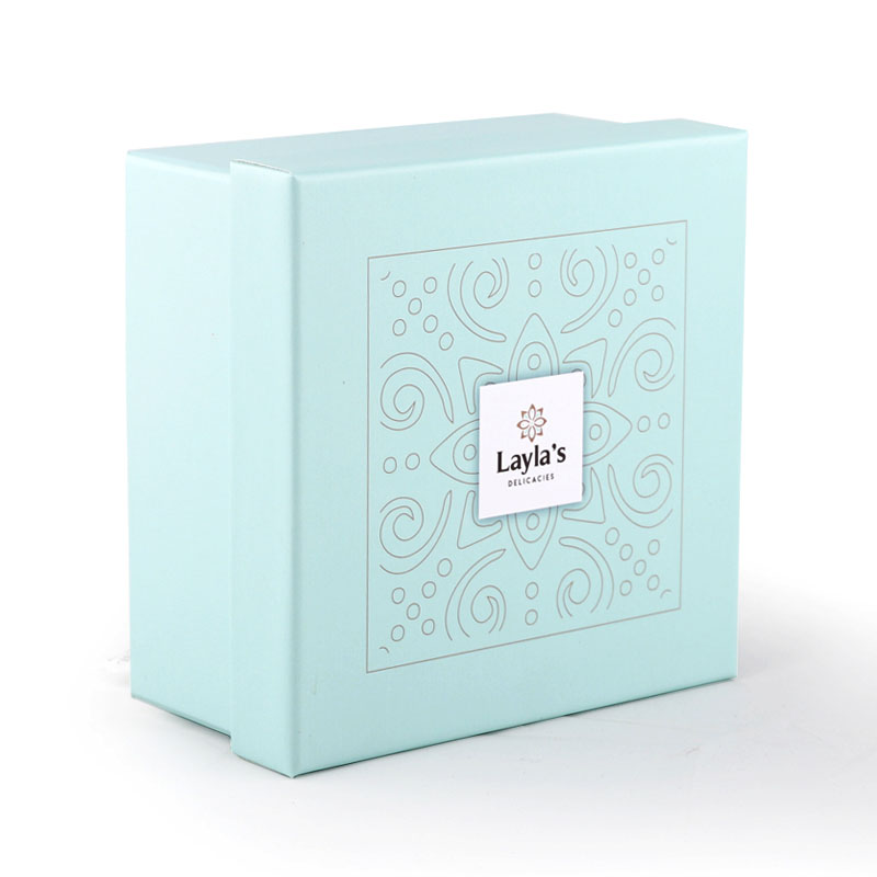 Coffret cadeau carré de luxe personnalisé