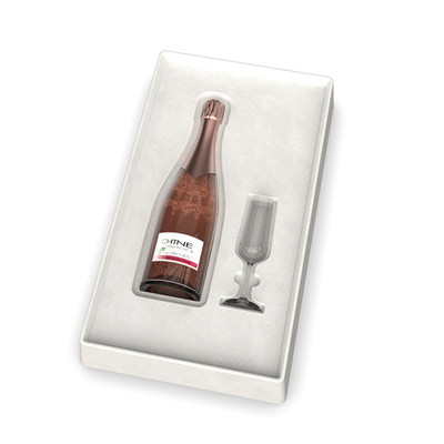 Emballage doublé de champagne personnalisé