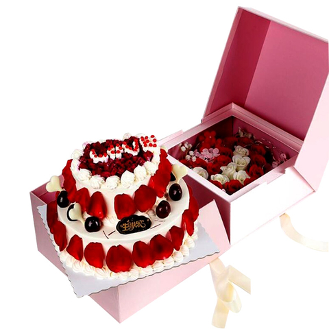 Boîtes à gâteaux et fleurs personnalisées