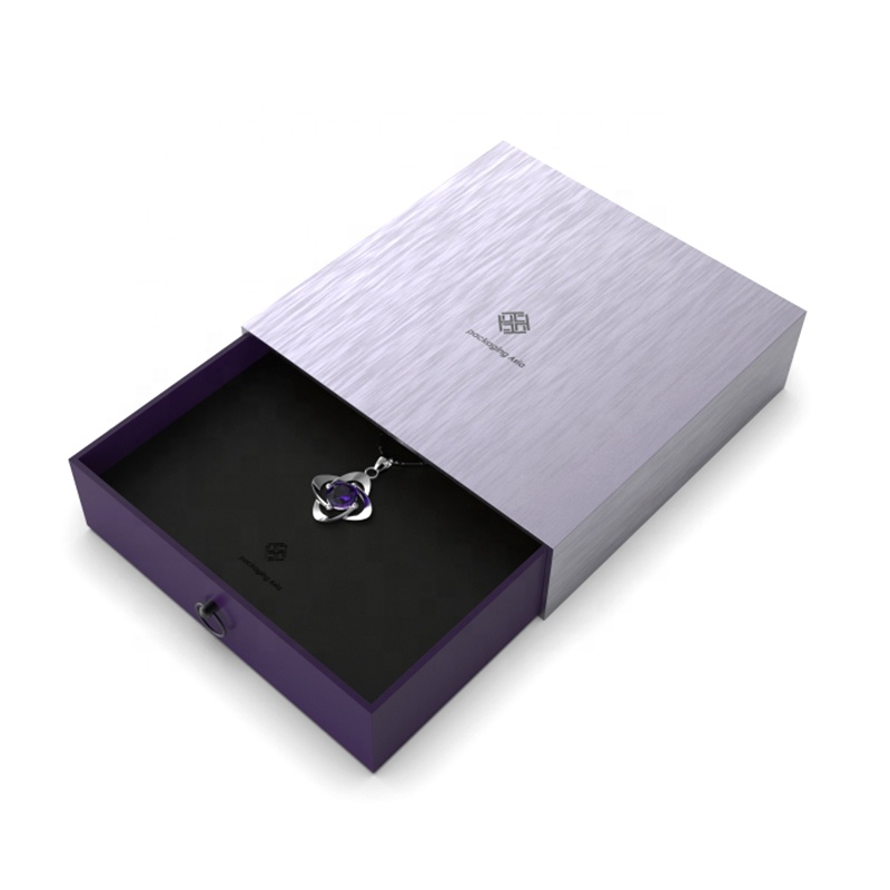 Coffret cadeau pliant de luxe personnalisé pour collier