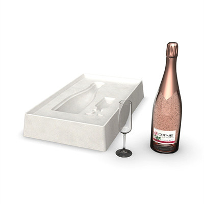 Emballage doublé de champagne personnalisé