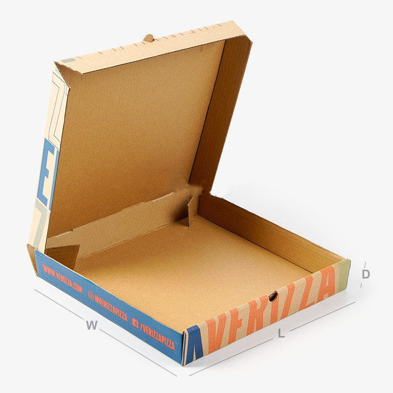 Boîtes à pizza blanches personnalisées