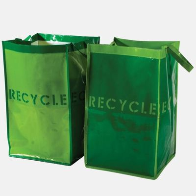 Sacs de recyclage réutilisables verts