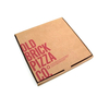 Boîte de papier brun ondulé personnalisé pour pizza