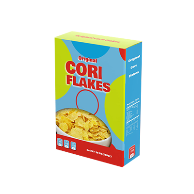 Boîtes de céréales Corn Flakes personnalisées